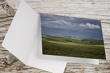 Carte Double Format 17x11.5cm avec enveloppe - Déambulation à la campagne